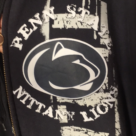 Pennsylvania State hooded hoodie zip down sweatshirt Medium - Picture 3 of 8